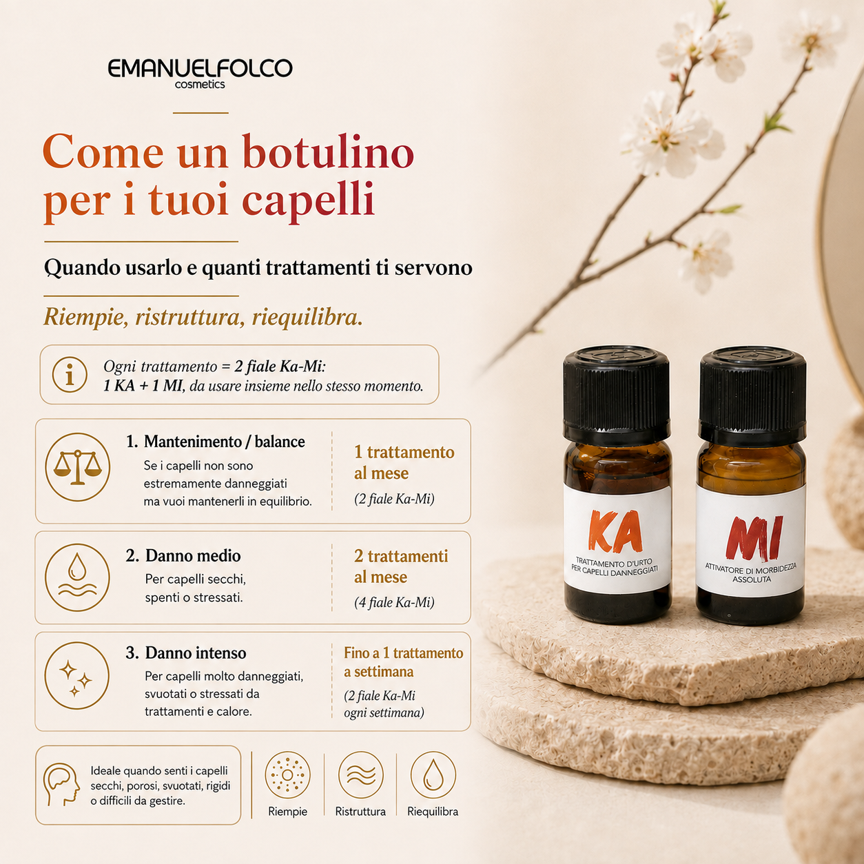 Kami Kami Ritual Repair - Trattamento Profondo di Ricostruzione del Capello
