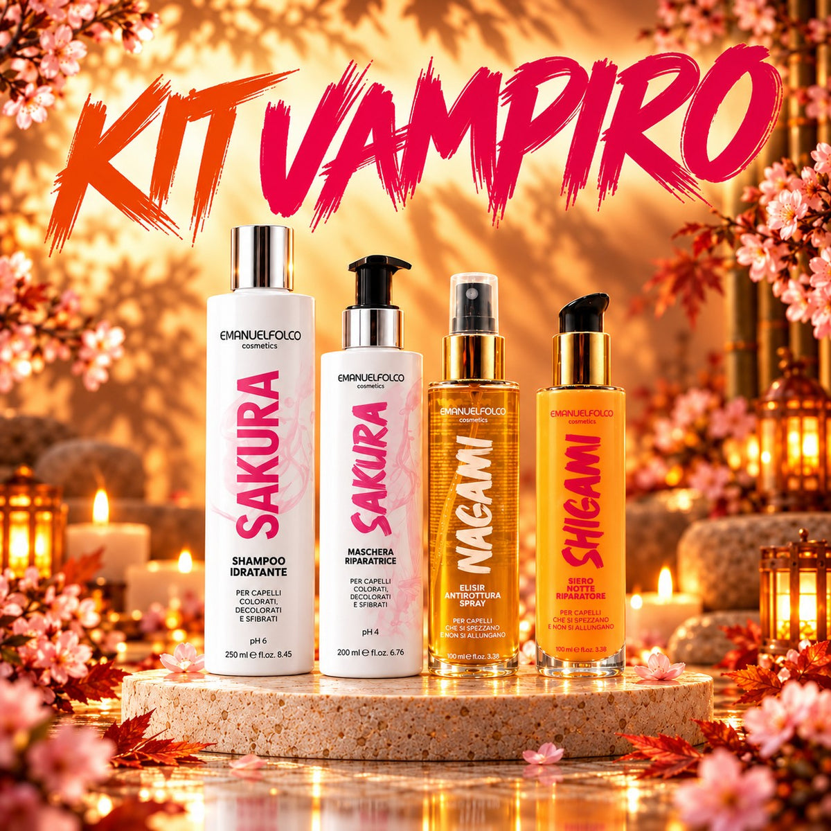 Kit Vampiro: Sakura Shampoo, Sakura Maschera, Nagami e Shigami
